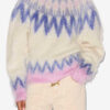 Natania Mohair Fair Isle Pattern Sweater