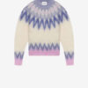 Natania Mohair Fair Isle Pattern Sweater