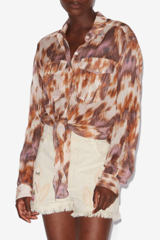 Nath Tied Printed Cotton Voile Shirt