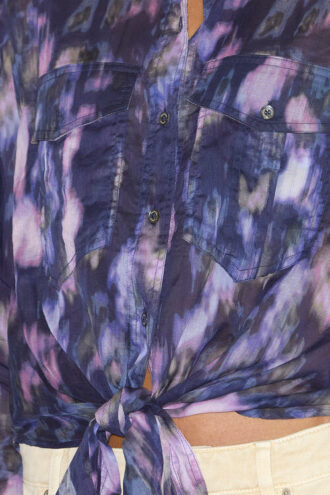 Nath Tied Printed Cotton Voile Shirt