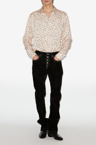 Nathan Flowing Polka Dot Shirt