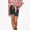 Nathy Tied Printed Cotton Voile Shirt