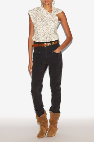 Nayda Asymmetrical Cotton T-Shirt