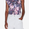 Nayda Asymmetrical Printed Cotton T-Shirt