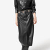 Nelaura Fine and Soft Faux Leather Pencil Skirt