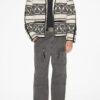 Nelkis Graphic Pattern Jacquard Jacket