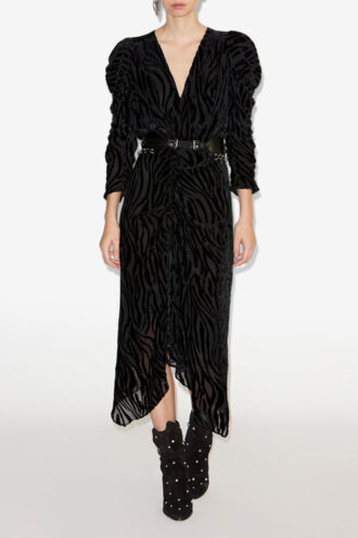 Nemil Long Zebra Pattern Dress