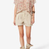 Neslya Short-Sleeve Printed Muslin Blouse