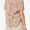 Neslya Short-Sleeve Printed Muslin Blouse