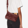 Nessah Shiny Leather Shoulder Bag