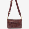 Nessah Shiny Leather Shoulder Bag