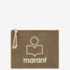 Netia Faded Cotton Clutch Bag with Logo