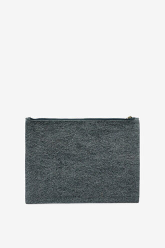 Netia Faded Cotton Clutch Bag with Logo