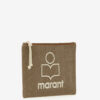 Netia Faded Cotton Clutch Bag with Logo