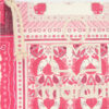 Netia Printed Cotton Clutch Bag with Logo