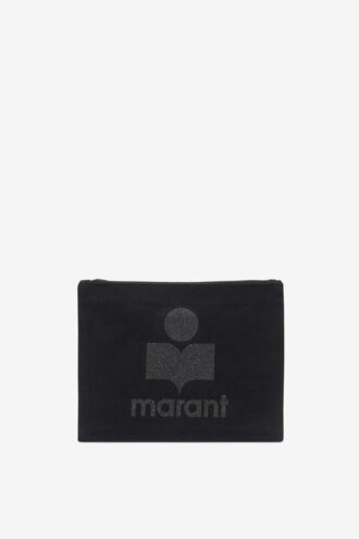 Nettia Cotton Clutch Bag with Logo