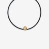New Crescent Necklace with Bead