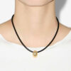 New Crescent Necklace with Bead