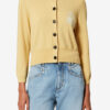 Newton Cotton and Wool Knit Cardigan with Logo