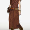 Neyela Asymmetrical Checkered Top