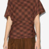 Neyela Asymmetrical Checkered Top