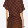 Neyela Asymmetrical Checkered Top