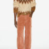 Nicolas Mohair Fair Isle Pattern Sweater