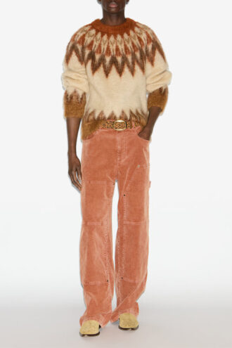 Nicolas Mohair Fair Isle Pattern Sweater