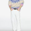 Nicolas Mohair Fair Isle Pattern Sweater