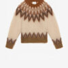 Nicolas Mohair Fair Isle Pattern Sweater