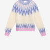 Nicolas Mohair Fair Isle Pattern Sweater
