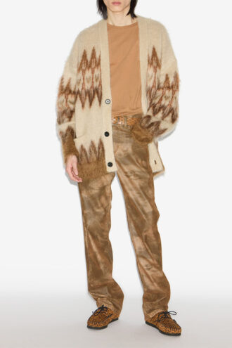 Nielson Mohair Fair Isle Pattern Cardigan