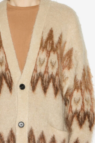 Nielson Mohair Fair Isle Pattern Cardigan