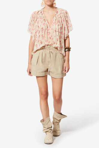 Nirma Cotton and Linen Canvas Shorts