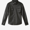 Noee Shirt in Fine and Soft Faux Leather