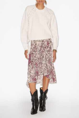 Noelia Ribbed and Braided Merinos Wool Sweater