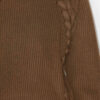 Noelia Ribbed and Braided Merinos Wool Sweater