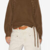 Noelia Ribbed and Braided Merinos Wool Sweater