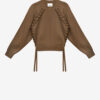 Noelia Ribbed and Braided Merinos Wool Sweater