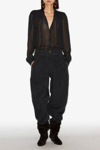 Noeline Printed Crepe Blouse