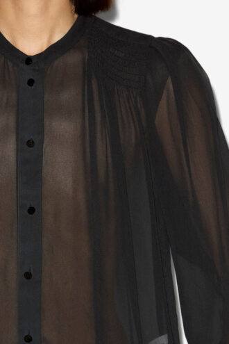 Noeline Printed Crepe Blouse