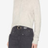 Oaka Cardigan in Plain-Colored Alpaca Knit