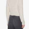 Oaka Cardigan in Plain-Colored Alpaca Knit