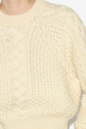 Obrero Short Cable Knit Sweater