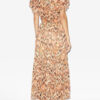 Odelia Long Printed Silk Dress