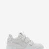 Oney Low-Top Low-Top Velour Leather Sneakers