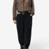 Opalyna Wide-Leg Cotton Twill Canvas Pants