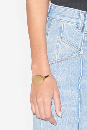 Ory Cuff Bracelet in Gold-Finish Brass