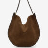 Oskan Hobo Soft Braided Suede Calfskin Leather Bag