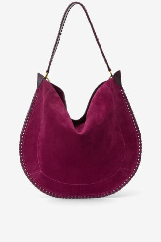 Oskan Hobo Soft Braided Suede Calfskin Leather Bag
